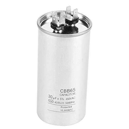 CBB65A-1 Zylindermotorkondensator, Motorkondensator 30uF AC 450V Geeignet für Klimaanlagen, Kompressoren und Motoren von Vikye