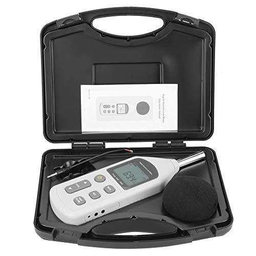 Digital Schallpegelmesser, GM1357 Handschallpegelmesser Geräuschmesser Misst Schallpegel von 30 bis 130 dB (A) zur Überwachung des Geräuschpegels in Hotels und Konferenzräumen von Vikye