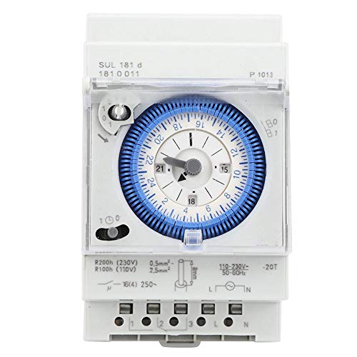 Mechanischer Timer, 250VAC 16A Timer Zeitschaltrelais High-End-Steuerchip 15 Minuten 24 Stunden für Haushaltsgeräte für Straßenlaternen der Industrie usw. von Vikye