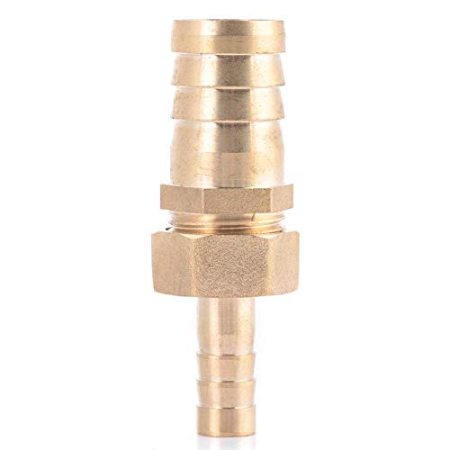 Schlauch Barb Tail Reducer, 10mm-16/19/25mm Messing Reduzierstecker Anschluss Schlauch Barb Tail Reducer Messing Fitting Zubehör(size:10-16mm) von Vikye