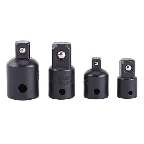 Steckdosen Reduzierer Set, 4-teilige Steckdosen Schraubendreher Konverter Set 1/2", 3/8", 1/4"Steckschlüsseladapter Stecker auf Buchse 1/2" (M) - 3/8"(F), 3/8" (M) - 1/4"(F) von Vikye