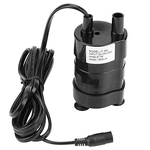 Tauchpumpe, 24V -20-90 Brushless Wasserpumpe, Hochhydraulik Gleichstrom Mini Wasserpumpe für Computer Wasserkühlsystem, Solarbrunnen, Gartenbewässerung, Bademaschine von Vikye