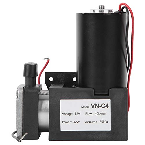 Vakuumpumpe, VN-C4 DC 12V Mini-Vakuumpumpe Stumm bürstenlose Vakuumpumpe Mechanisches Zubehör Stumm Industrieteile Langlebige Lebensdauer von Vikye