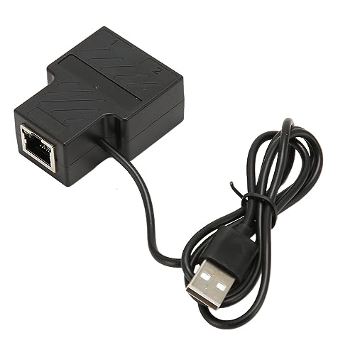 Vikye 100-Mbit/s-Ethernet-Splitter, Internet zwischen Zwei Geräten Gleichzeitig Teilen, RJ45-LAN-Adapter für Computer, Laptops, TV-Boxen von Vikye