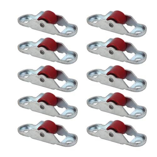 Vikye 10pcs Schiebetür Fensterscheibe Geräuschloser PP -Rad -Hardware Kit Glatte Oberfläche für Fenster und Türen Edelstahlbasis von Vikye