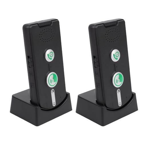 Vikye 2 -Wege -drahtlose Gegensprechanlage, Langstrecken -Heim -Intercom -System mit 5 Einstellbaren Lautstärken, IP54 Rain Proof Voice Intercom für Hauszimmer zu Raum von Vikye