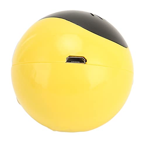 Vikye Automatisches Katzenspielzeug, Intelligentes Interaktives Katzenspielzeug, Touch-Steuerung, USB-wiederaufladbarer, Interaktiver Smart-Kätzchen-Rollball mit Buntem LED-Licht(Gelb) von Vikye