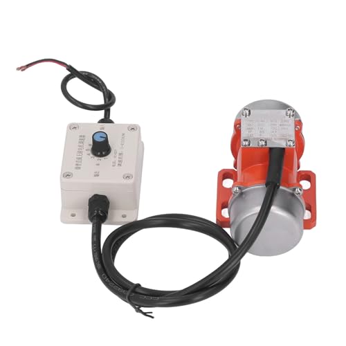 Vikye Elektrischer Beton Vibrator Einstellbar Bürstenloser DC -Vibrationsmotor für Effiziente Bauarbeiten IP65 -Schutzklasse für Bergbau und Metallurgie Arbeiter Rotes Kupfer (DC12V) von Vikye