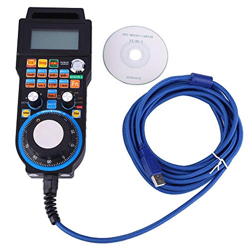Vikye Elektronisches Handrad, kabelgebundene Handsteuerung Elektronisches Handrad für CNC-Graviermaschine Mach3-System Encoder: 100PPR USB-Kabel: 5 Meter Vikye Elektronisches Handrad, kabelgebundene Handsteuerung Elektronisches Handrad für CNC-Graviermaschine Mach3-System Encoder: 100PPR USB-Kabel: 5 Meter von Vikye