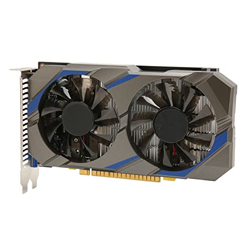 Vikye GTX 750 TI 4 GB Gaming-Grafikkarte, GDDR5 128-Bit-Videospiel-Grafikkarte, GPU-Grafikkarte für PC DisplayPort DVI D Dual Fan Cooling System von Vikye