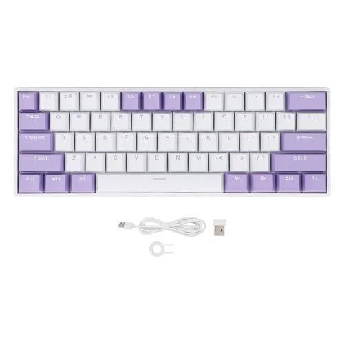 Vikye Mechanische Gaming-Tastatur, 3 Modi, 61 Tasten, Hot-Swap-Tastatur mit RGB-Hintergrundbeleuchtung für Laptop-PC, BT / 2,4 GHz/USB – C Vikye Mechanische Gaming-Tastatur, 3 Modi, 61 Tasten, Hot-Swap-Tastatur mit RGB-Hintergrundbeleuchtung für Laptop-PC, BT / 2,4 GHz/USB – C von Vikye