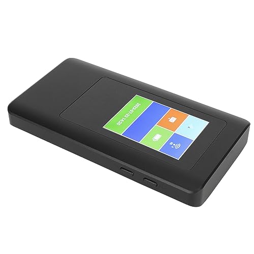 Vikye Mobiler Dualband-5G-WLAN-Router, Schnelle 5G-Konnektivität, Bis zu 2,77 Gbit/s Download-Geschwindigkeit, 16 Benutzer, 4000-mAh-Akku, 2,4-Zoll-TFT-Display von Vikye