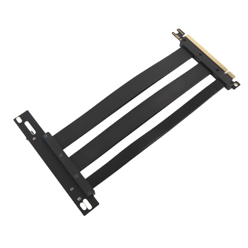 Vikye PCIE 4.0 X16 Riser -Kabel, 128 Gbit/S Flexible GPU -Extender mit 90 ° -Adapter und Abgeschirmter PCB für RTX 4090 ITX -Builds (20 cm) von Vikye