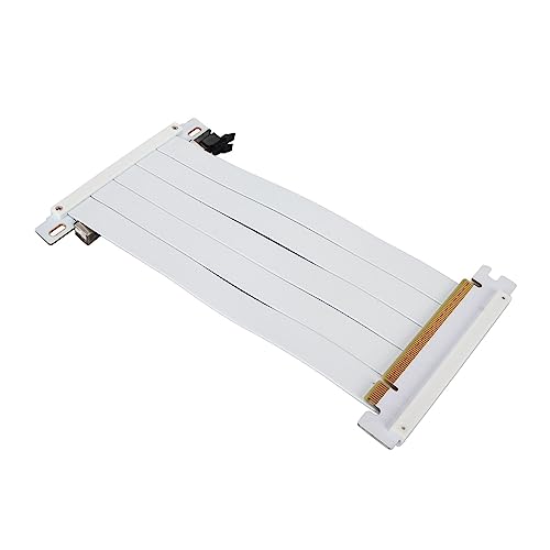 Vikye PCIE 4.0 X16 Riser-Kabel für RTX 40- und RX 7000-GPUs, Einfache Installation, Hochflexibel, Störungsfrei, Professionelles Design, Schnelle Übertragungsrate (White) von Vikye