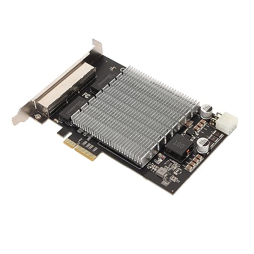 Vikye PoE-Ethernet-Karte, 4 RJ45-Ports, PCIe-Steckplatz, Hochgeschwindigkeits-Gigabit-Netzwerkadapter für die Computerindustrie von Vikye