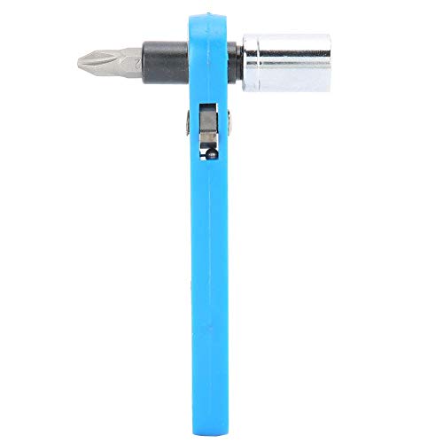 Vikye Ratschen-Steckschlüssel, 10 mm blaues Mini-Ratschenschlüssel-Werkzeug mit PH2-Schraubendreher-Bit-Kit, Schraubenschlüsselsatz zur Reparatur von Vikye