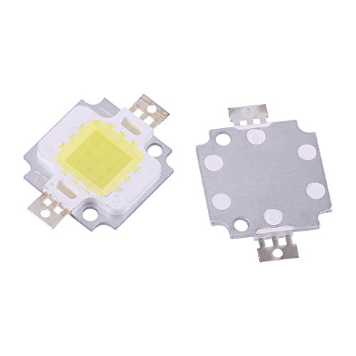 Vikye SMD-Chip-Licht, 10 Stück SMD-Chip-Glühbirne Hochleistungs-LED-Chip Warm/kalt weiß SMD-Chip COB-Lampe Langlebig (Reines Weiß) von Vikye