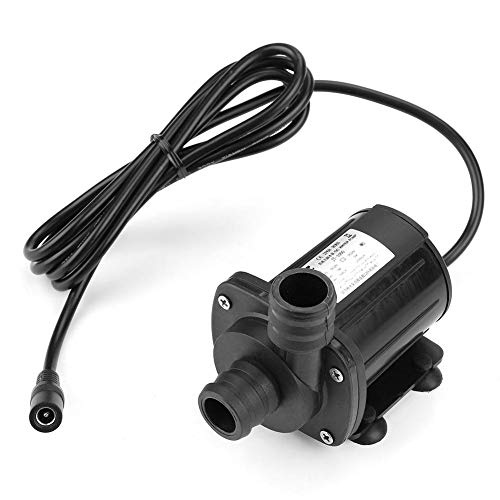 Wasserpumpe, 12V Mini Einstellbare Geschwindigkeit Brushless Boost Wasserpumpe Einstellbare Geschwindigkeit Pumpe -40 ℃ ~ 100 ℃ Durchfluss: 1500L/H von Vikye