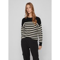 Vila Rundhalspullover "VIRIL RIB STRIPE L/S KNIT TOP - NOOS" von Vila