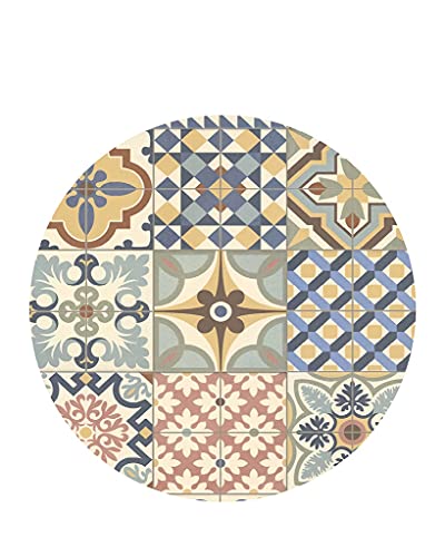 Vilber, Toledo Teppich aus Vinyl, rund, Farbe 01, Durchmesser 65 cm von Vilber