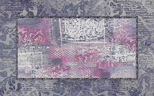 Vilber New Classic Teppich, Vinyl, Pink, 75 x 120 x 0.2 cm von Vilber
