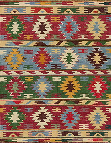 Vilber Kilim.2578 DU 01 Teppich, Vinyl, Mehrfarbig, 155 x 200 cm von Vilber