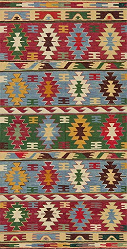 Vilber Kilim.2578 DU 01 Teppich, Vinyl, bunt, 40 X 78 von Vilber