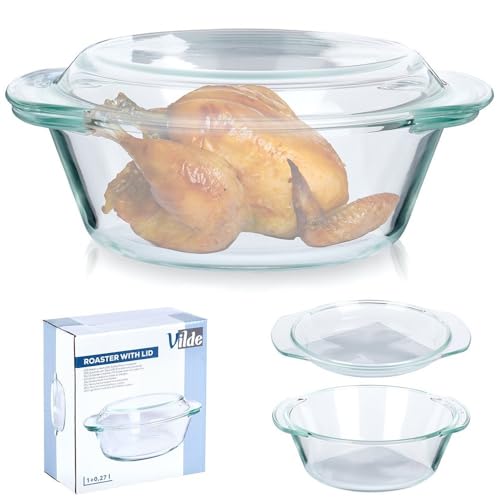 Auflaufform Backform Glasbräter feuerfest hitzebeständig 1L+270 ml Auflaufform Backform Glasbräter feuerfest hitzebeständig 1L+270 ml von Vilde