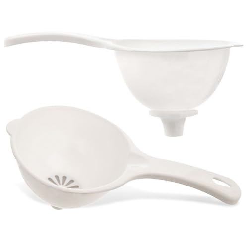 Küchentrichter Siebtrichter Einfülltrichter Flaschentrichter mit Sieb für Weinflaschen, Bier, Saft 11,5 cm von Vilde