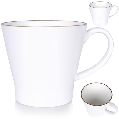 Porzellanbecher Kaffeebecher Teebecher Porzellantasse Tasse aus Porzellan 380 ml von Vilde