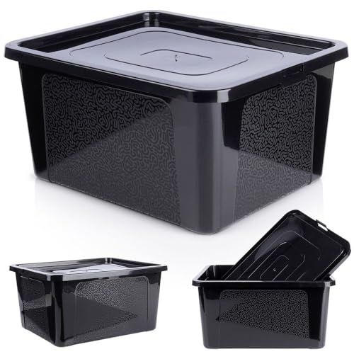 Vilde Aufbewahrungsbehälter Aufbewahrungsbox Kiste Kunststoff-Behälter Container mit Deckel 20 L von Vilde