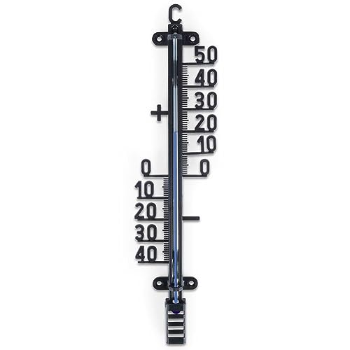 Vilde Außenthermometer Innenthermometer Zimmerthermometer Thermometer schwarz 25 cm von Vilde