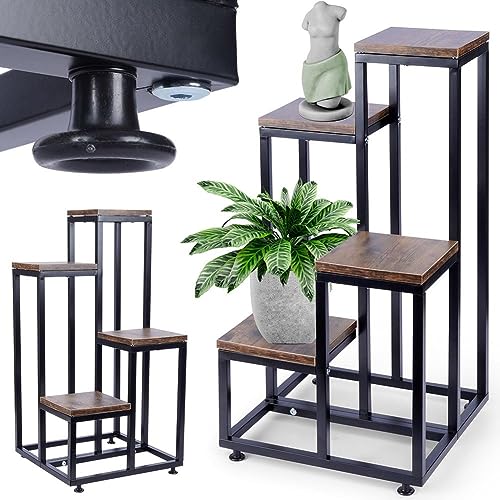 Vilde Blumenständer Pflanzenregal Blumentreppe | Pflanzentreppe Standregal für Innen Garten Balkon | Pflanzenständer Blumensäule Pflanzensäule | Blumenregal für Blumentöpfe aus Metall 4 Etagen 69 cm Vilde Blumenständer Pflanzenregal Blumentreppe | Pflanzentreppe Standregal für Innen Garten Balkon | Pflanzenständer Blumensäule Pflanzensäule | Blumenregal für Blumentöpfe aus Metall 4 Etagen 69 cm von Vilde