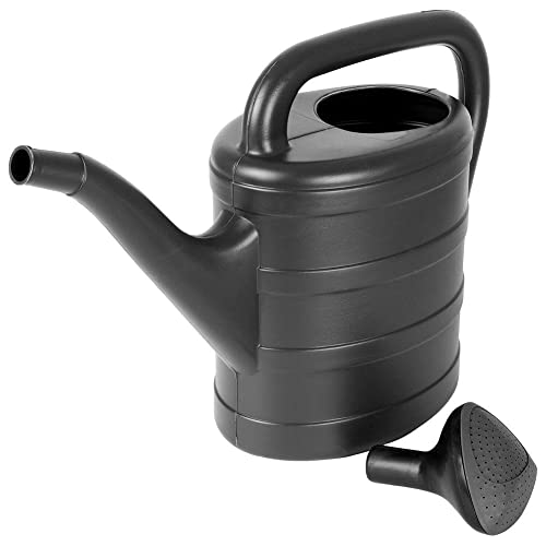 Vilde Gartengießkanne Gießkanne klassisches Design mit Sieb Maßeinteilung zum Bewässern Besprühen von Pflanzen leicht dunkelgrau 5l von Vilde