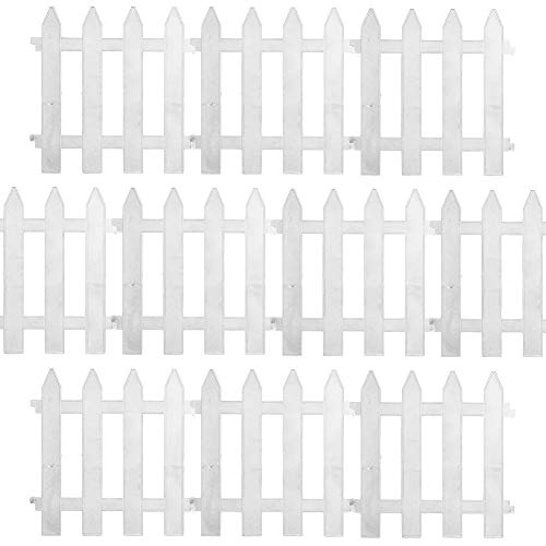 Vilde Gartenpalisade Zierzaun in Weiß 3m, 30x30cm, 10 Stück von Vilde