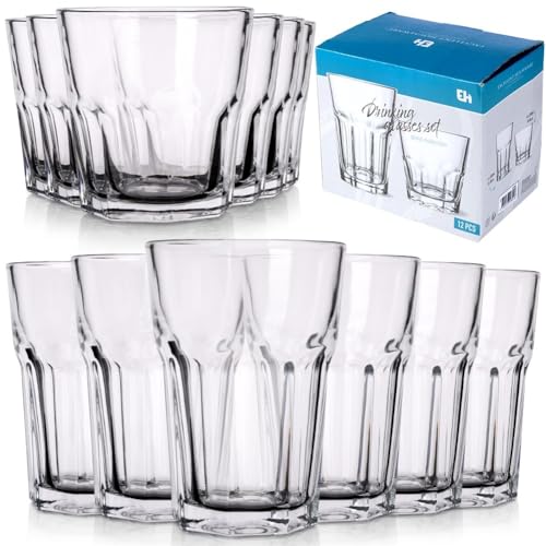 Vilde Gläser-Set Trinkgläser Wassergläser Saftgläser Cocktailgläser 230/330 ml 12 Stk. von Vilde