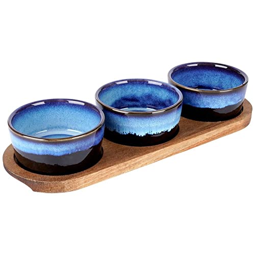 Vilde Keramikschüssel Keramikschälchen Snackschälchen Schälchen Schüssel Blau 4 El. von Vilde