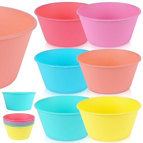 Vilde Plastikschälchen-Set Müslischale Plastikteller Picknickteller Kinderschälchen Kinderschüssel wiederverwendbar 400 ml 6 Stk. von Vilde