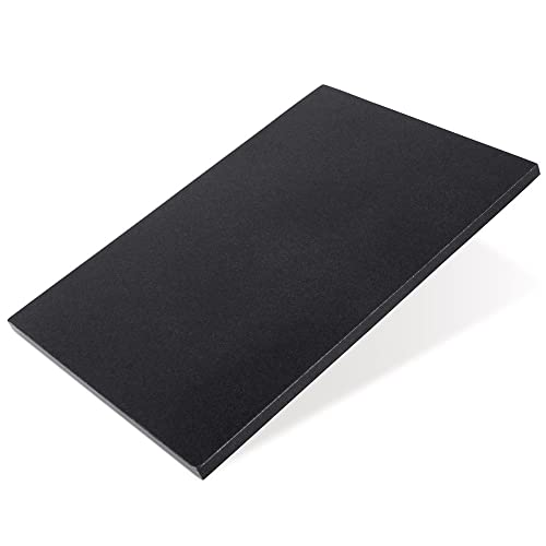 Schneide- und Servierbrett Servierbrett Servierplatte Tablett Marmorbrett Schneidebrett dekorativ aus schwarzem Marmor 29x21 cm von Vilde