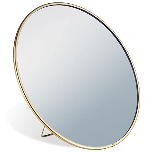 Vilde Spiegel Spieglein Standspiegel Kosmetikspiegel Schminkspiegel stehend aus Metall Gold 20 cm von Vilde