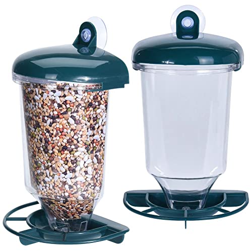 Vilde Vogelhaus Vogelfutterstation Futterspender für Getreidekörner mit Saugnapf für Fenster Glasscheibe 2 Stück Vilde Vogelhaus Vogelfutterstation Futterspender für Getreidekörner mit Saugnapf für Fenster Glasscheibe 2 Stück von Vilde