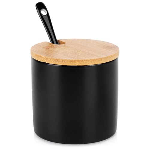 Vilde Zuckerdose Zuckerbehälter Zuckerschale aus Keramik schwarz Vilde Zuckerdose Zuckerbehälter Zuckerschale aus Keramik schwarz von Vilde