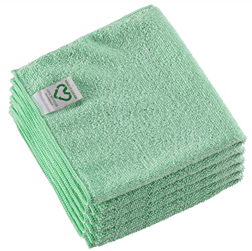 Vileda Professional Reinigungstuch, 100% recycelte Mikrofaser, 5 Stück, Grün von Vileda Professional