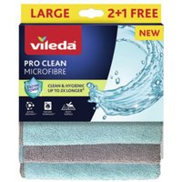 3er-Set Mikrofasertücher Pro Clean Vileda von Vileda