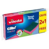 Glitzi Colors' 2+1 Scheuerschwamm für verschiedene Oberflächen (3er Pack) von Vileda