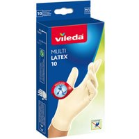 10er-Pack Multilatex-Einmalhandschuhe - Größe m-l - Blanc - Vileda von Vileda