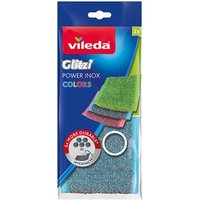 Vileda - Schwamm Glitzi Power inox Colors Farbige Schwämme Außen of Edelstahl Hochhygienisch Außergewöhnliche Sauberkeit Langlebig und Vileda - Schwamm Glitzi Power inox Colors Farbige Schwämme Außen of Edelstahl Hochhygienisch Außergewöhnliche Sauberkeit Langlebig und von Vileda