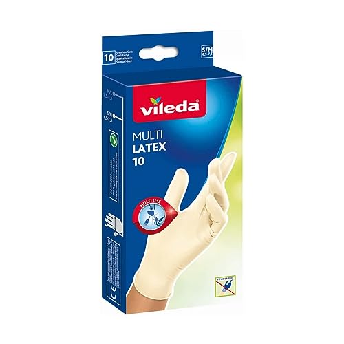 VILEDA 10er-Pack Multilatex-Einmalhandschuhe - Gröe S-M von Vileda