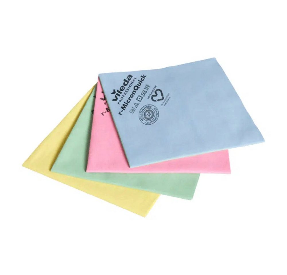 Vileda 20x Vileda r-MicronQuick Microfasertuch - 5 Tücher - Gelb, Packung Reinigungstuch Vileda 20x Vileda r-MicronQuick Microfasertuch - 5 Tücher - Gelb, Packung Reinigungstuch von Vileda