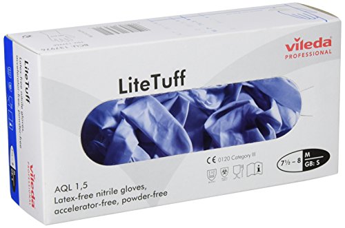 Vileda 235639 - Handschuhe Litetuff Nitril Größe M - Box 100 von Vileda